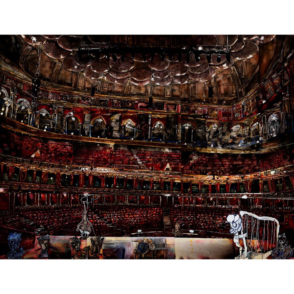 "Figurer i Royal Albert Hall" av Albin Liljestrand.