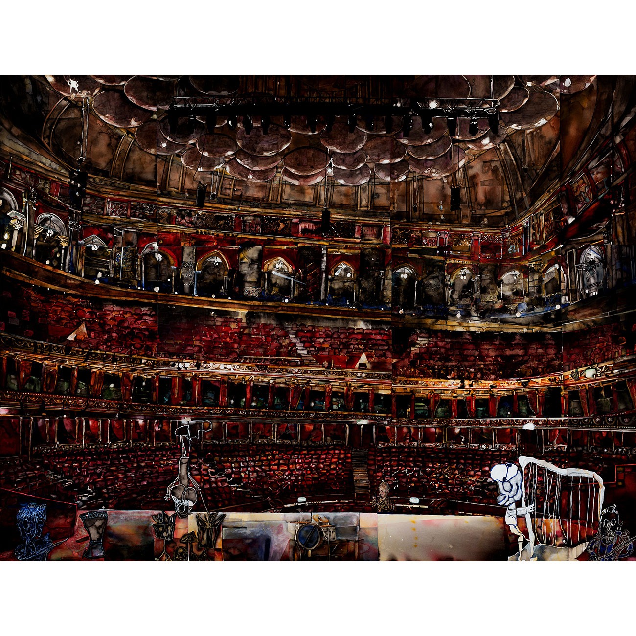 "Figurer i Royal Albert Hall" av Albin Liljestrand.