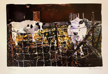 "Fjällkor på Frömansgården" av Albin Liljestrand