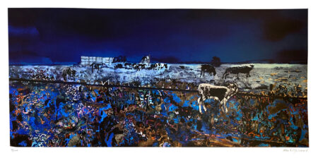 "Söar med kalv på Alvaret" av Albin Liljestrand